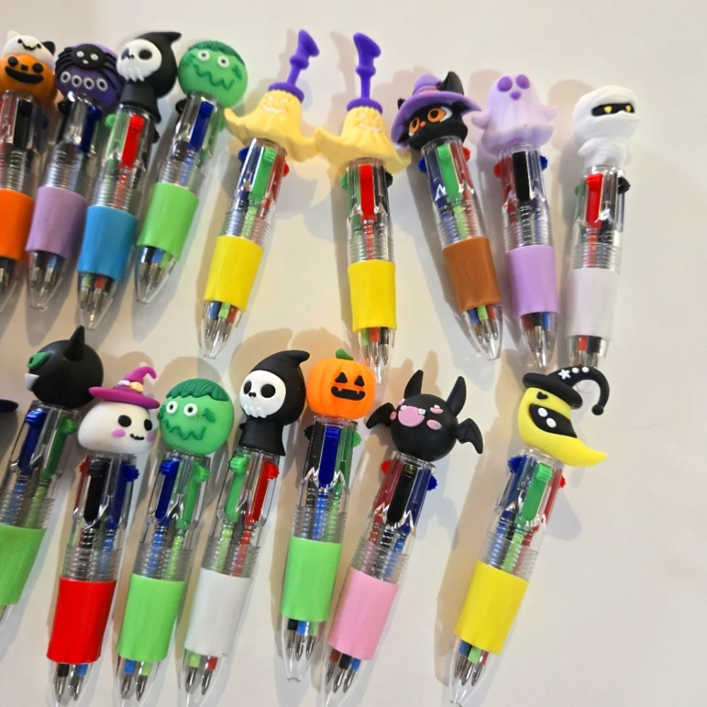 10 Mini Colorful Halloween Themed Pens